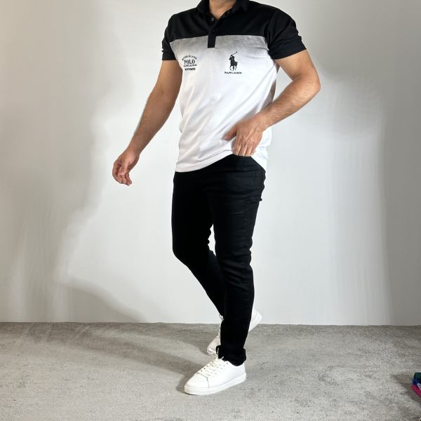 تصویر  تیشرت یقه کبریتی