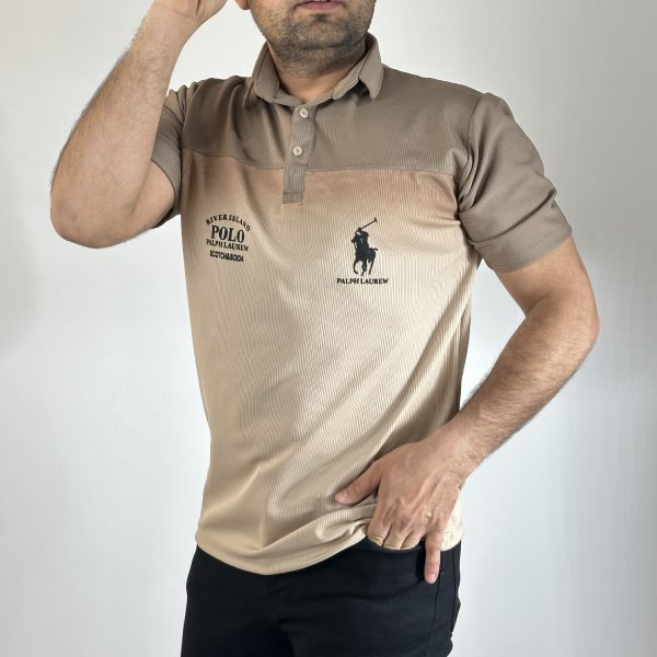 تصویر  تیشرت یقه کبریتی