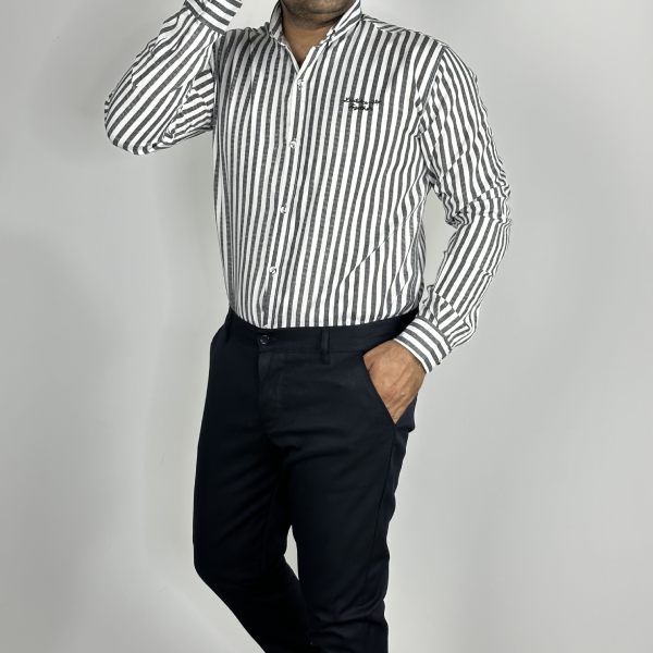 تصویر  پیراهن راه راه