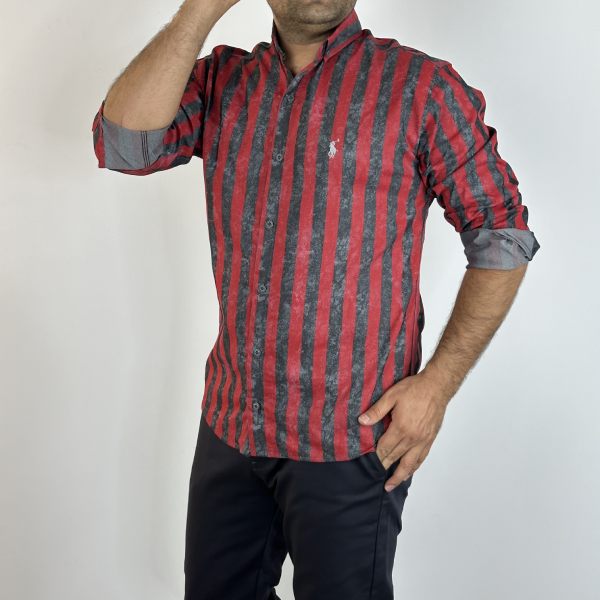 تصویر  پیراهن راه راه