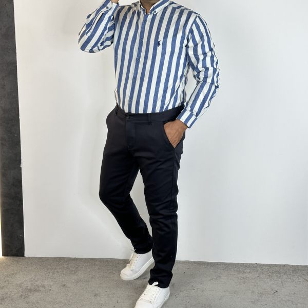 تصویر  پیراهن راه راه